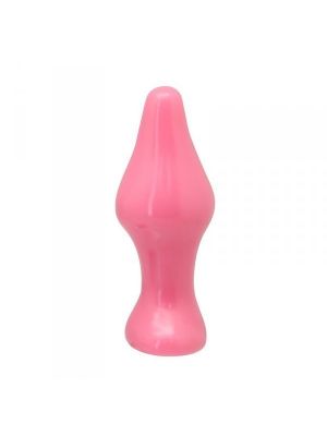 Mały zwężany korek analny różowy dla kobiety 10cm - image 2